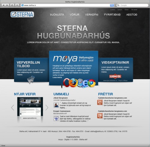 Stefna - Front page Stefna - Front page